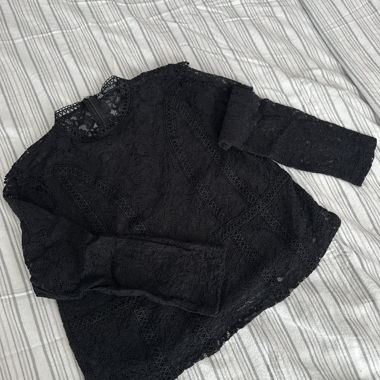 Black lace top