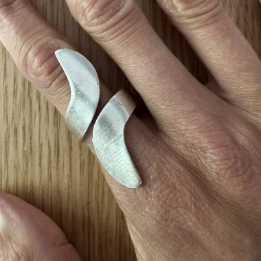 Bague argentée