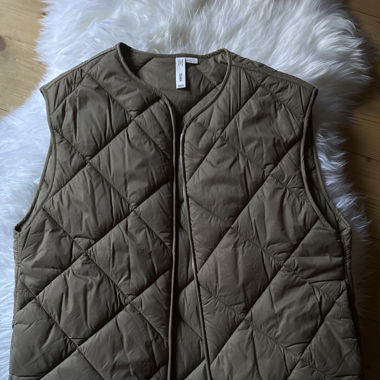 leichte Pufferweste beige