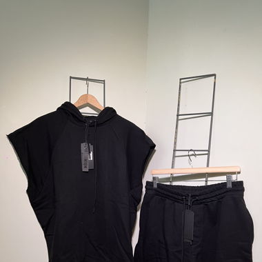 Hoodie & Shorts Set L