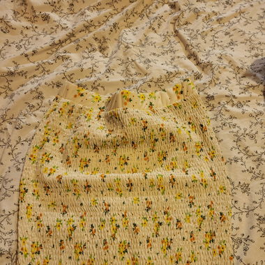 Seersucker skirt