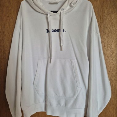 White Lacoste Hoodie
