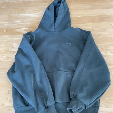 Felpa oversize verde scuro con cappuccio di VANS