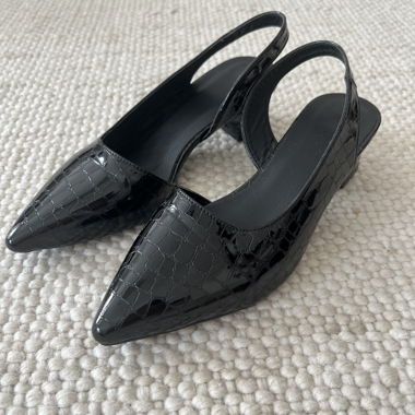 Décolleté Slingback neri