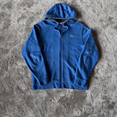 Pullover con zip Lacoste blu