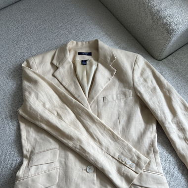 Chaps 100% Leinen Blazer Größe M