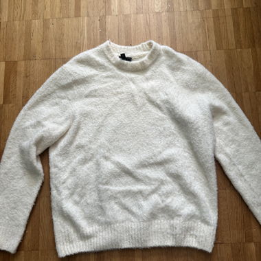 Maglione in pile bianco H&M Regular Fit M