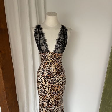 Leopard dress black 
