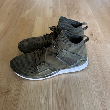 Puma Ignite Shoes (Olive Green, Army Style)