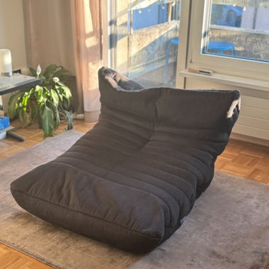 Grey comfy lounge sitzsack (vetsak style)