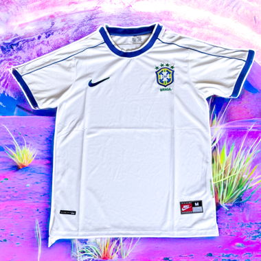 Maglia Nike Brasile retrò bianca M