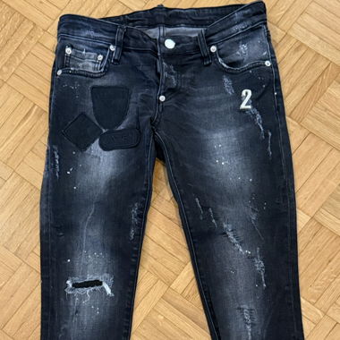 Dsquared2 - Jeans slim nero sbiadito