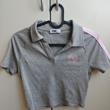 Graues Polo-Shirt XS
