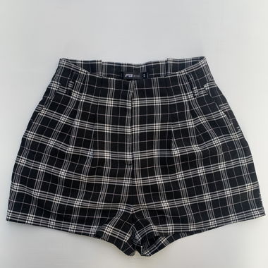 Black checkered shorts FB Sister