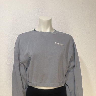 Cropped Sweatshirt mit Wild-West-Print