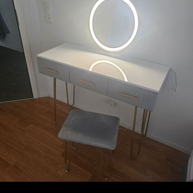 Coiffeuse Vicco Laya avec Tabouret
