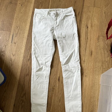 Weisse Skinny Jeans