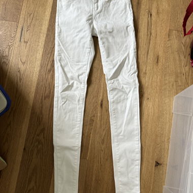 Weisse Skinny Jeans