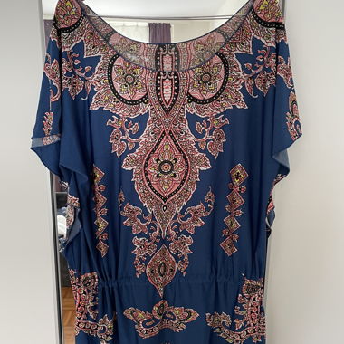 Blouse à motif multicolore 