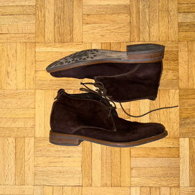 CARMEN brown suede ankle boots