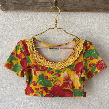 Vintage Croptop Fruchtprints