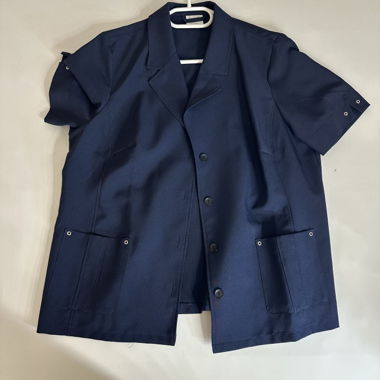 Giacca/Blazer Blu Navy a Maniche Corte