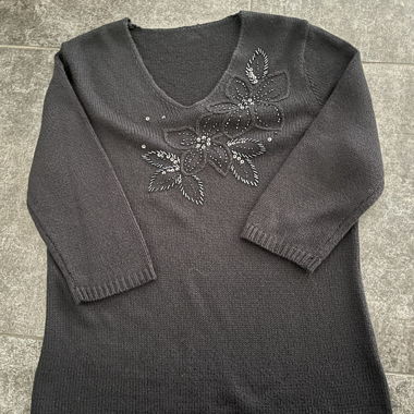 Maglione con strass