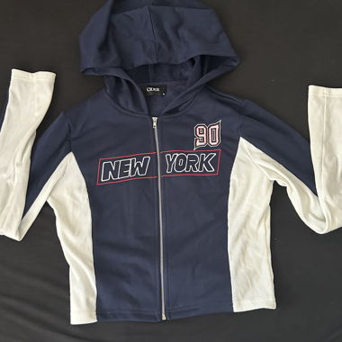Veste à capuche zippée New York