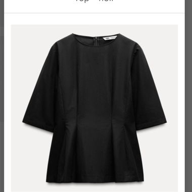 Top nero maniche 3/4