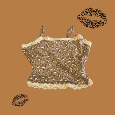 Leopard Lace Top