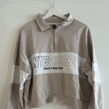 NYC/NewYork/Pulli/Sweater/Beige Weiss