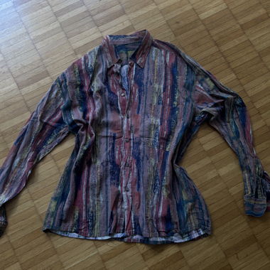 Vintage Patterned button-up shirt