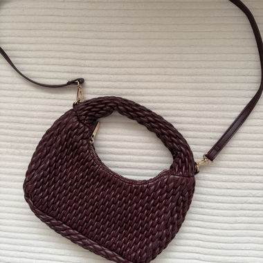 Woven crossbody bag