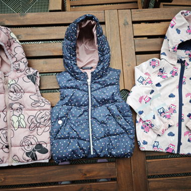 Set di gilet con cappuccio per bambini, taglia 92