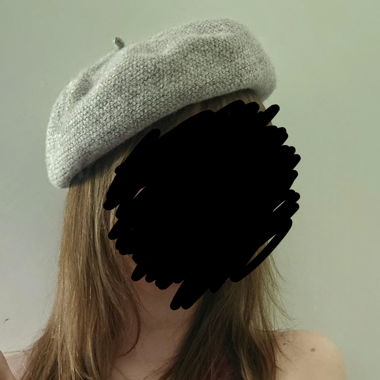 Béret gris clair