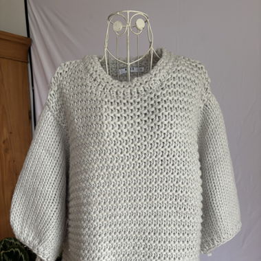 hellblauer Pullover von NA-KD mit 3/4 Ärmel
