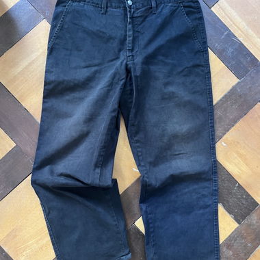 Schwarze Oversize-Hose