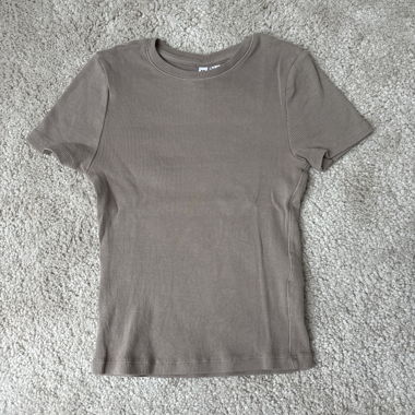 Braunes crop top
