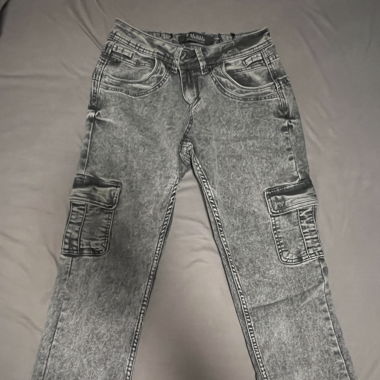 Jeans gris cargo