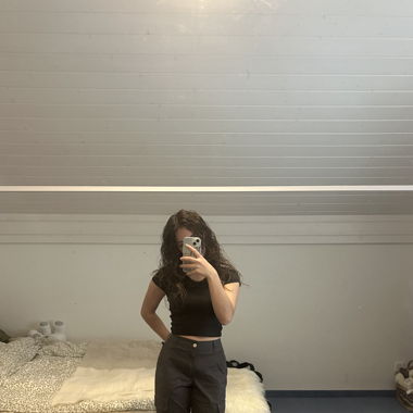 Dunkelgraue Cargohose