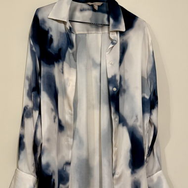 Blue patterned blouse H&M size XS