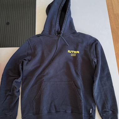 Felpa IUTER nero/giallo S