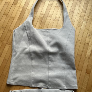 Set Zara grigio-blu