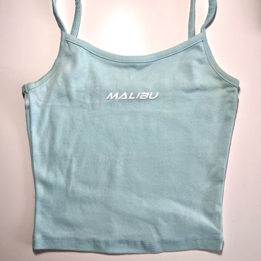 Top spaghetti Malibu turchese XXS
