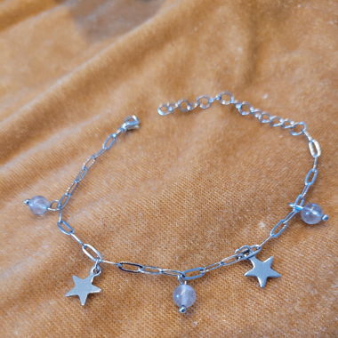 Bracelet perles labradorite 