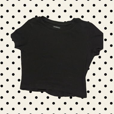 Black crop top 
