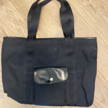 Longchamp schwarzer Tote-Beutel