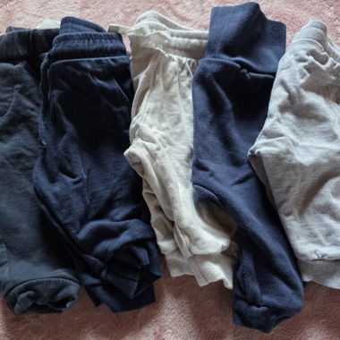 5 Baby-Jogginghosen Set Gr 62