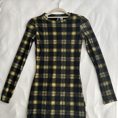 H&M Divided bodycon long sleeve mini dress