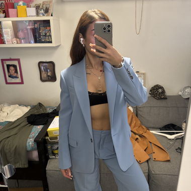 Hellblauer Blazer